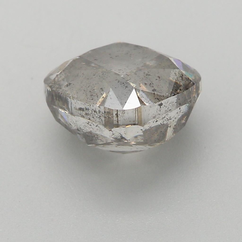 GIA-zertifiziert 1,51 Karat Fancy Dunkelgrauer I2 Reinheit Diamant im Angebot 1