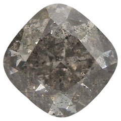 Diamante certificato GIA da 1,51 carati di colore grigio scuro e chiarezza I2