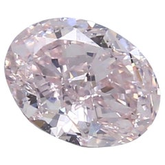GIA-zertifizierter 1,50 Karat Fancy Pinker ovaler Diamant