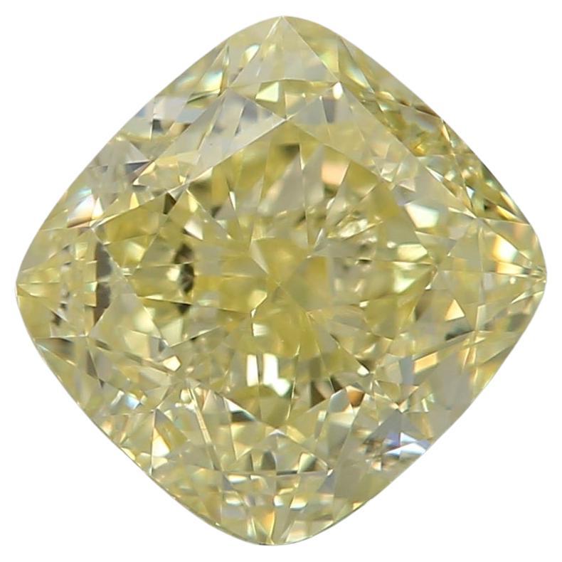 GIA Certified 1.51 Carat Fancy Yellow VVS2 Clarity Diamond
