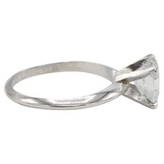 GIA Certified 1.51 Carat G SI2 Natural Oval Diamond Solitaire Engagement Ring
