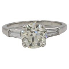 GIA-zertifizierter 1,51 Karat natürlicher Diamant-Verlobungsring mit alteuropäischem Schliff