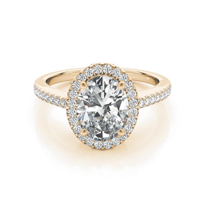 Oval Cut GIA Certified 1.51 Carat Oval Halo Filigree Basket 18K Yellow Gold Diamond Ring For Sale