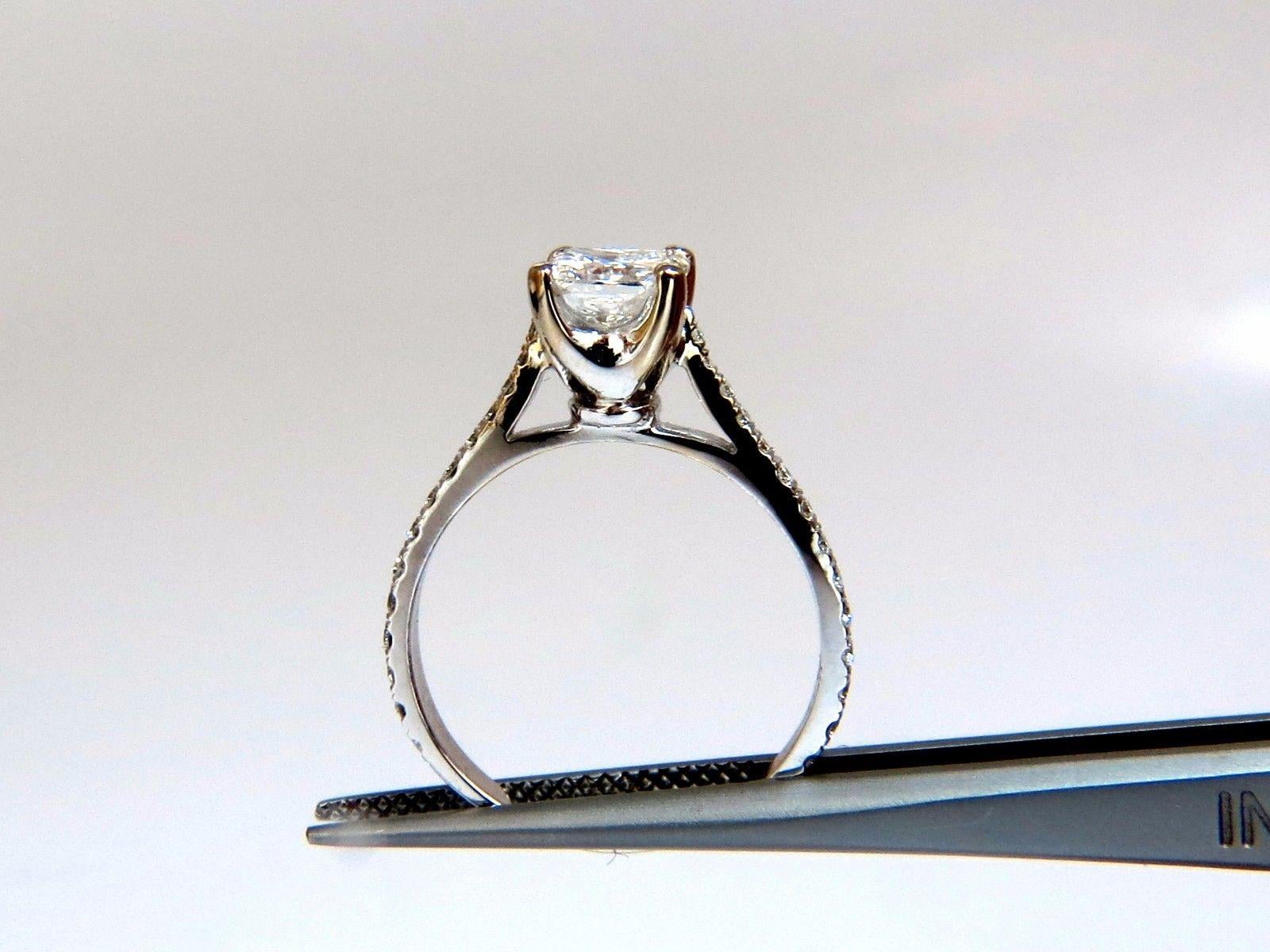 cathedral princess cut diamond ring