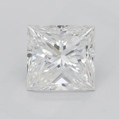 GIA Certified 1.51 Carat Princess Double Prong Trellis Diamond Ring