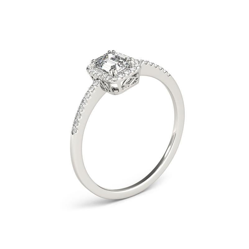 GIA Certified 1.51 Carat Radiant Halo Filigree Basket Diamond Ring in vendita 1