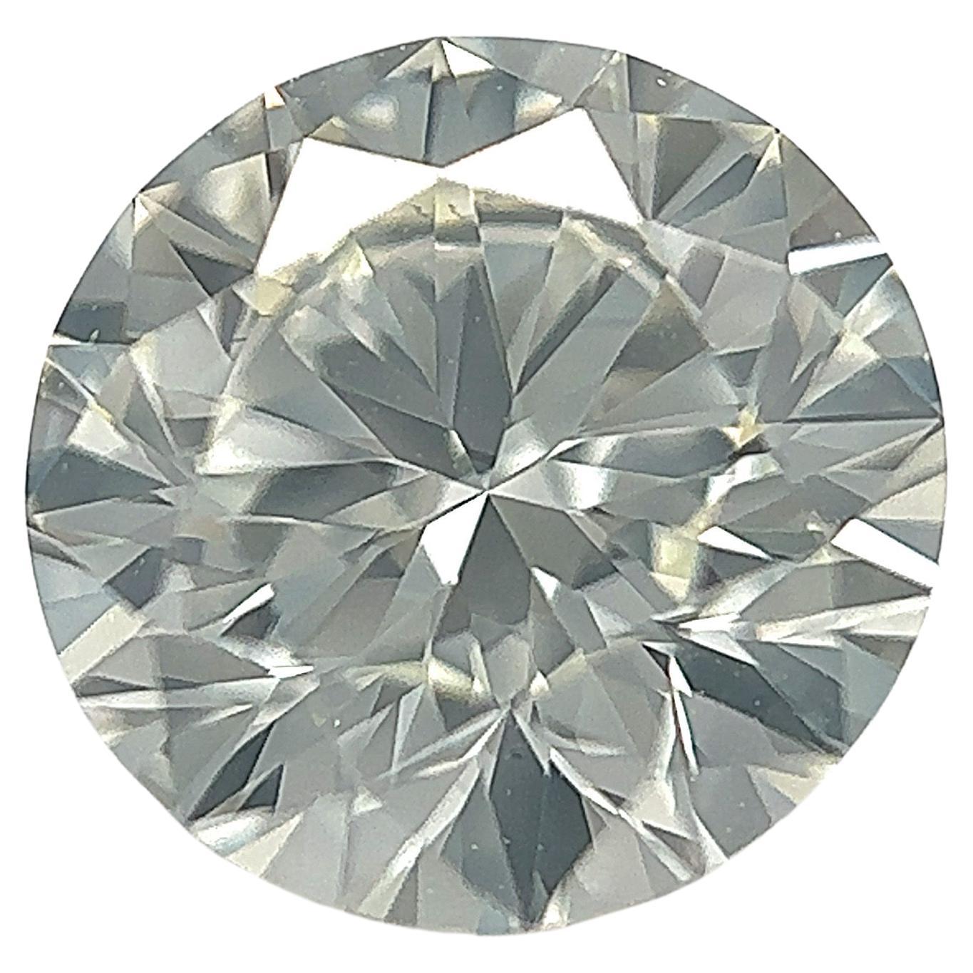 Diamant naturel brillant rond de 1.51 carats certifié par la GIA (bagues de fiançailles) en vente