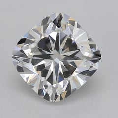 GIA Certified 1.51 Carat Vintage Cushion Milgrain Band Diamond Ring
