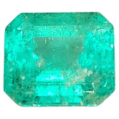Smeraldo colombiano certificato GIA da 1,51ct, taglio ottagonale, Unisex, 1990