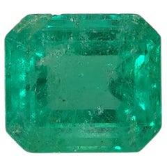 Smeraldo colombiano certificato GIA da 1,51ct, taglio ottagonale, Unisex, 1990