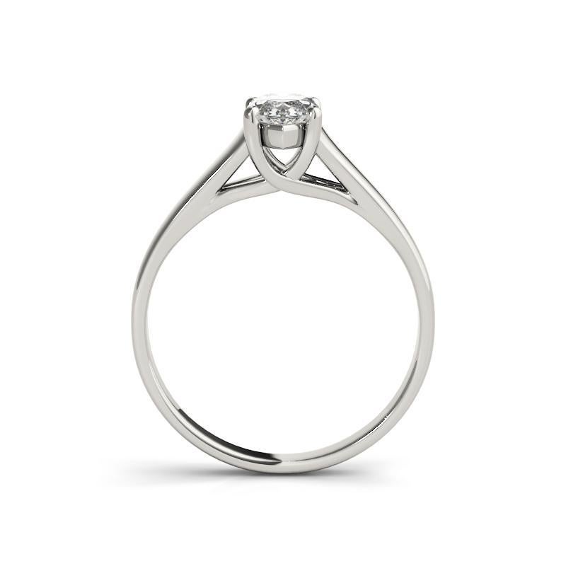 GIA Certified 1.51ct Marquise Classic Prong Set Cathedral Platinum Diamond Ring Neuf - En vente à New York, NY