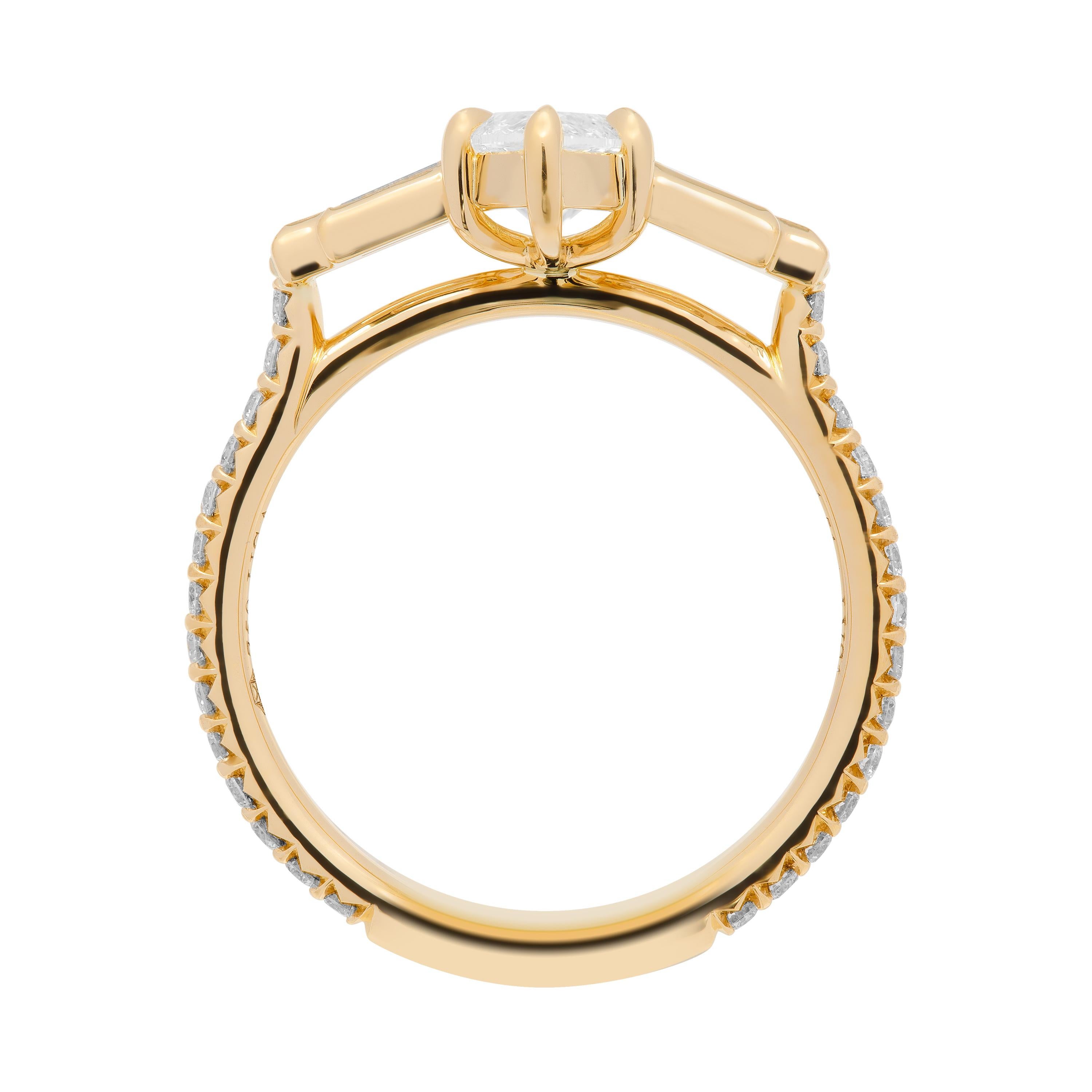 GIA-zertifizierter 2,03 Karat Marquise-Diamant-Ring (Art déco)