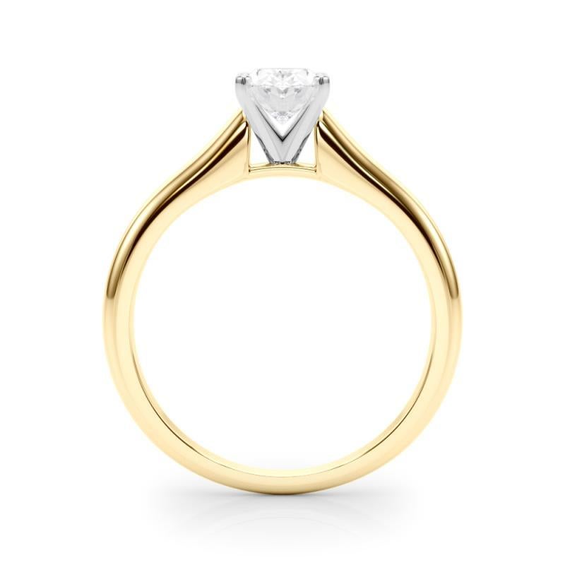 GIA Certified 1.51ct Oval Slim Band Classic Solitaire Diamond Ring In condizioni Nuovo in vendita a New York, NY
