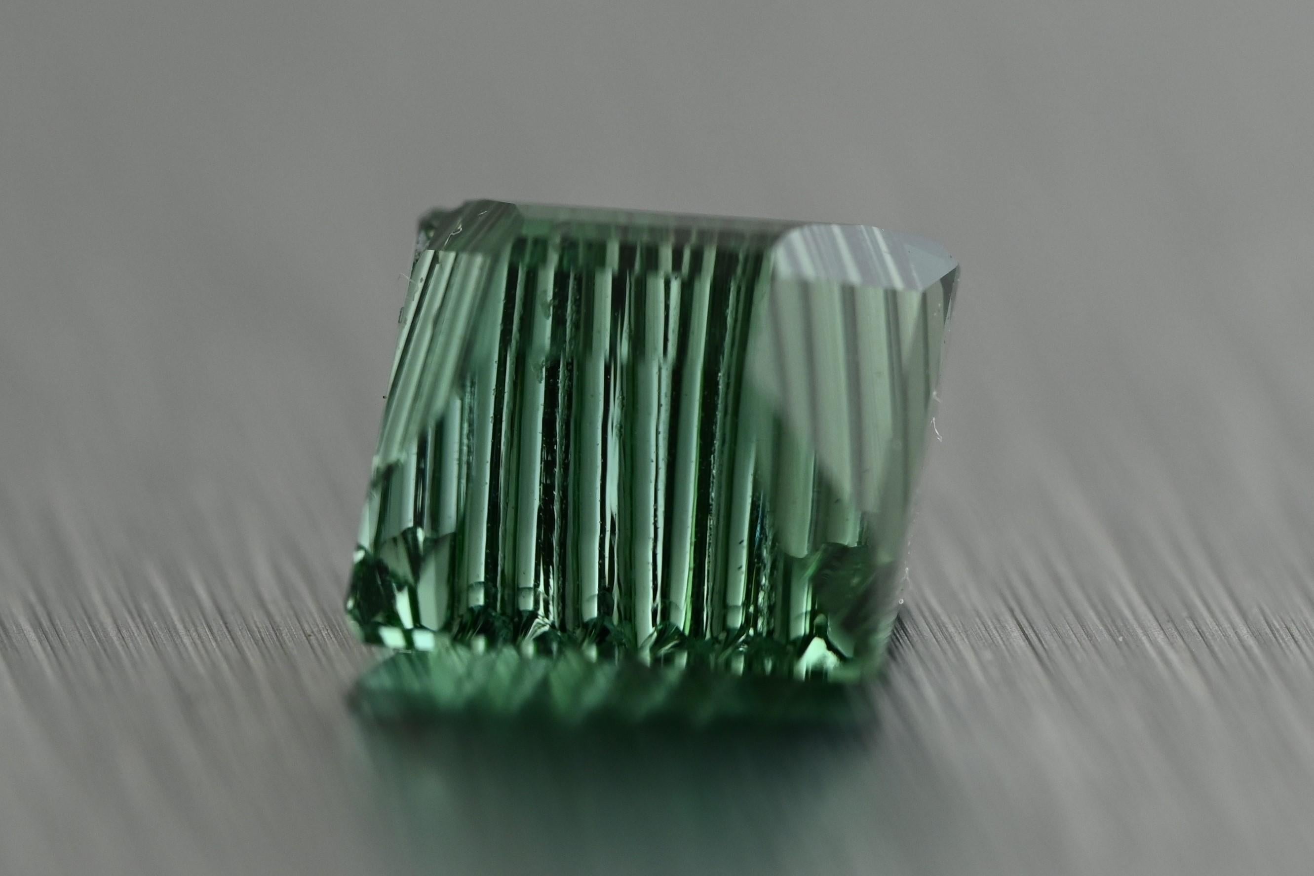 GIA Certified 1.52 Carat Brazilian Paraiba Tourmaline Green Fantasy/Glenn Leher In New Condition For Sale In Carefree, AZ