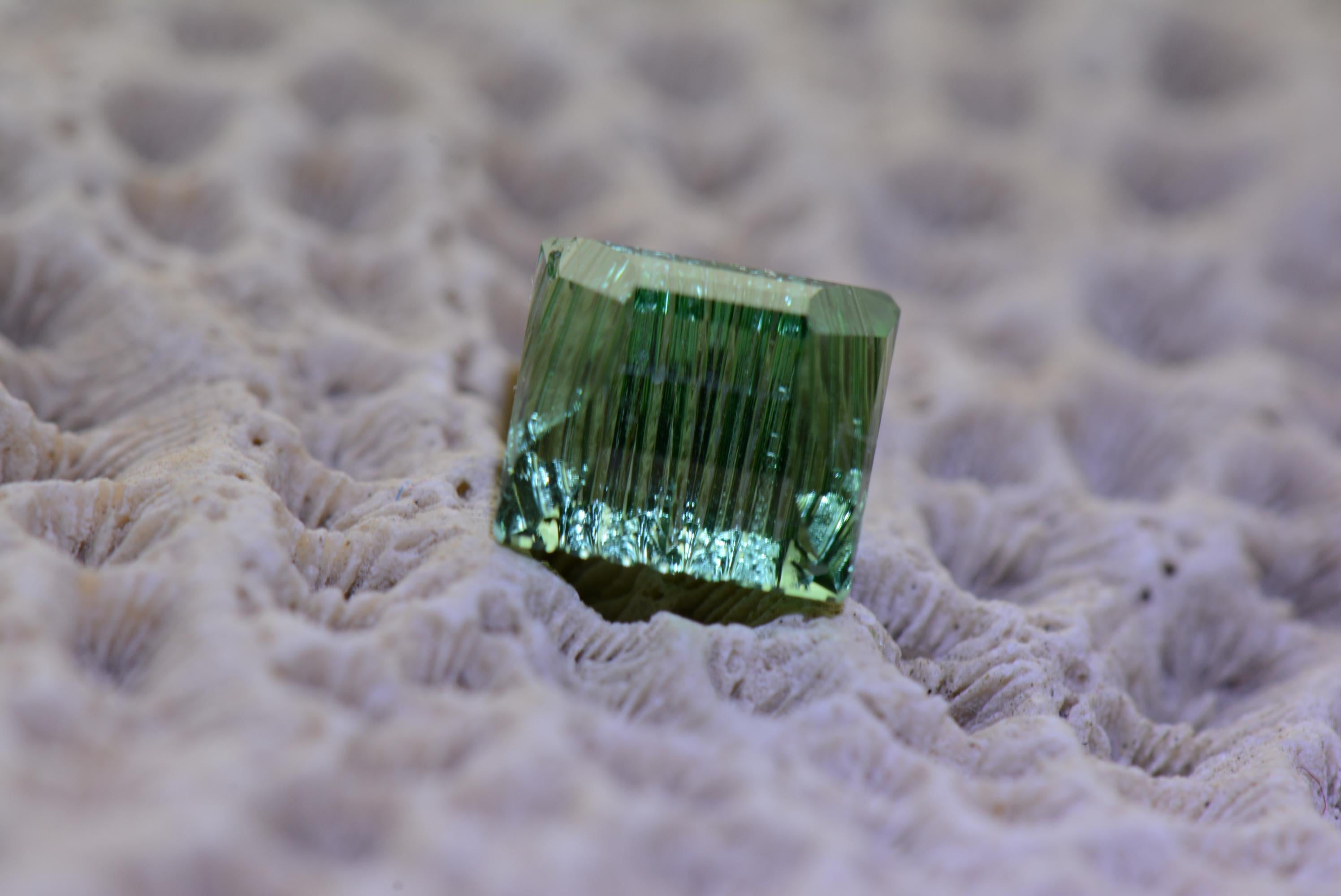Women's or Men's GIA Certified 1.52 Carat Brazilian Paraiba Tourmaline Green Fantasy/Glenn Leher For Sale