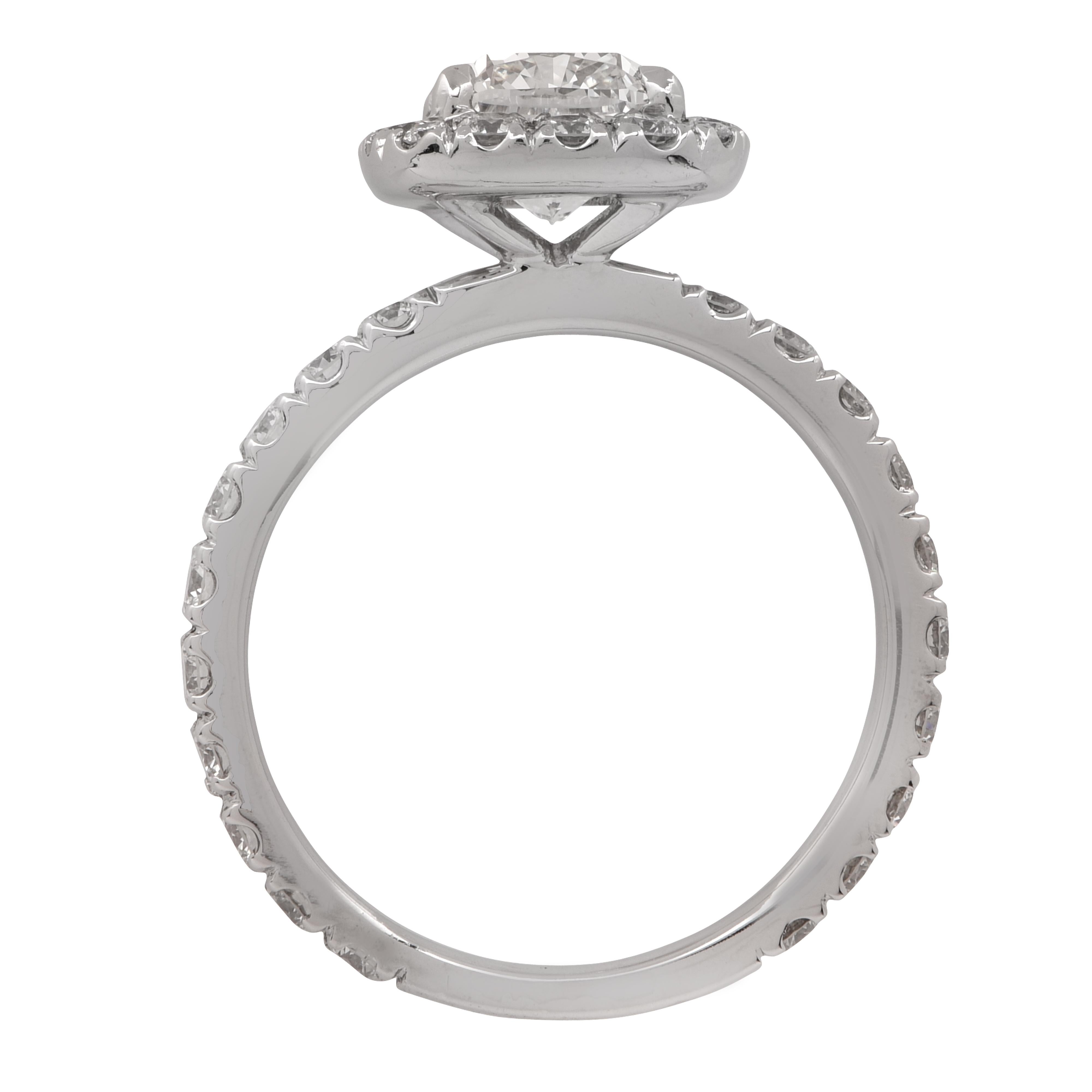 Modern GIA Certified 1.52 Carat Cushion Cut Diamond Engagement Ring
