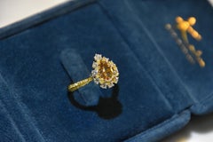 GIA Certified 1.52 Carat Fancy Brown-Yellow Diamond Ring