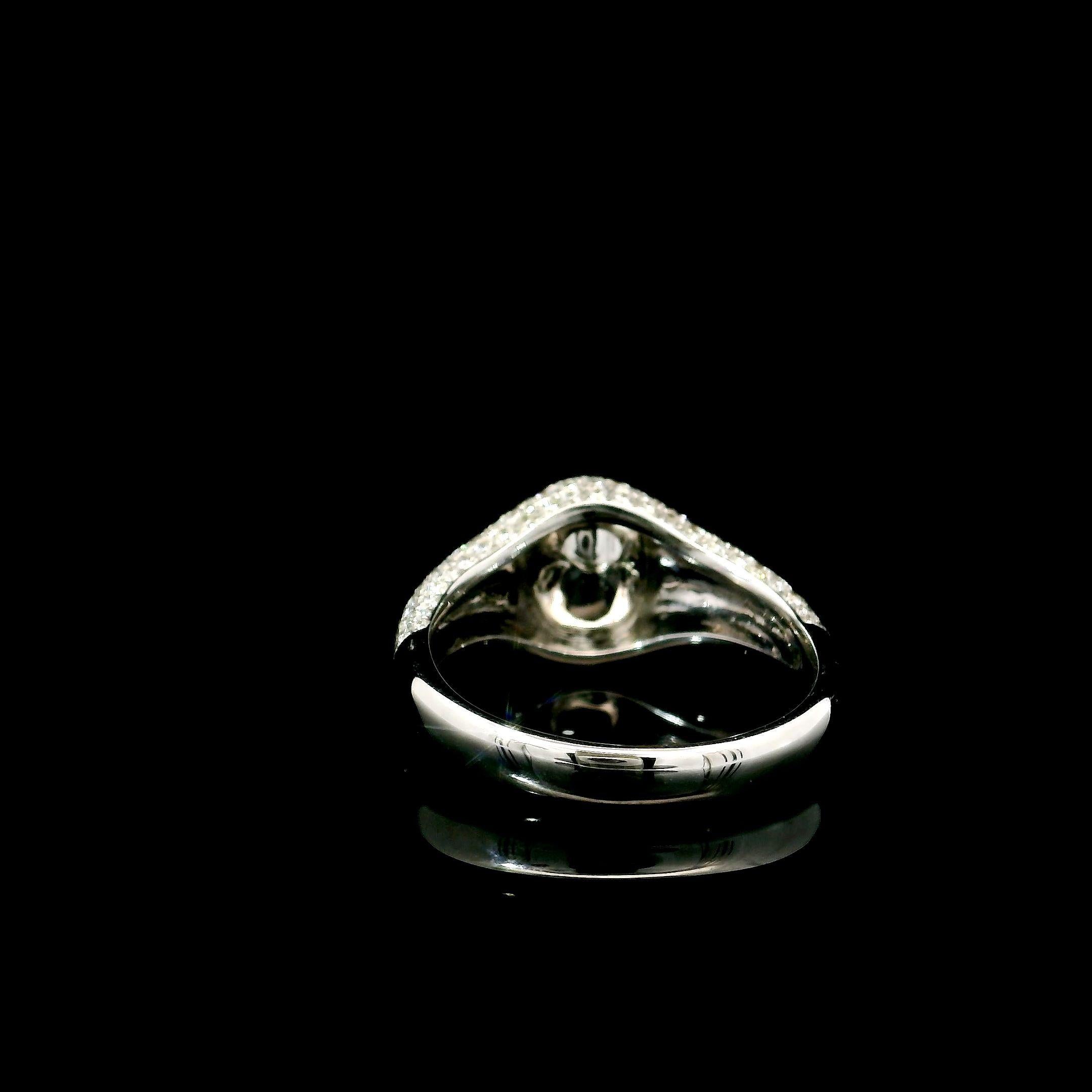 Women's or Men's GIA Certified 1.52 Carat Fancy Green Yellow I1 Clarity Diamond Ring For Sale