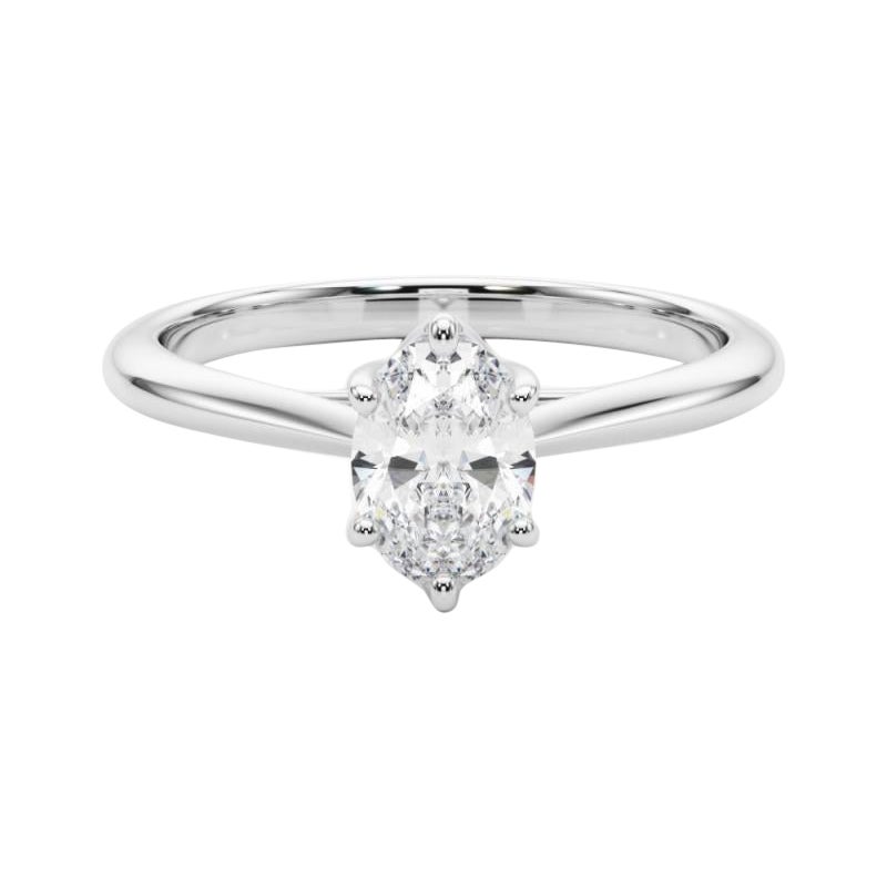 Anillo de diamantes rosa ovalado solitario de 1.52 quilates con múltiples puntas, certificado por el GIA en venta