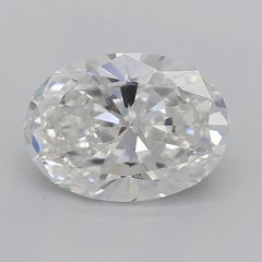 GIA Certified 1.52 Carat Oval Solitaire Pave 18K White Gold Diamond Ring