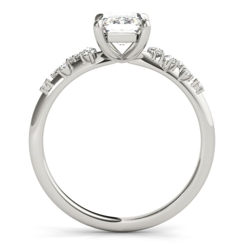 Bague à diamant radiant certifié GIA 1,52 carat Trellis Vine Cluster Neuf - En vente à New York, NY