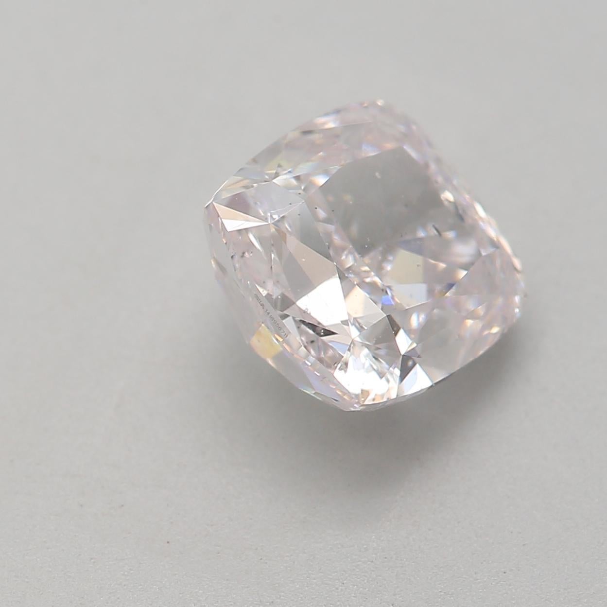 Women's or Men's GIA Certified 1.52 Carat Very Light Pink SI2 Clarity Diamond For Sale