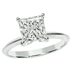 Bague de fiançailles solitaire en diamant certifié GIA de 1,52ct