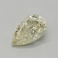 GIA Certified 1.53 Carat Light Greenish Yellow Vs2 Clarity Diamond