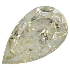 GIA Certified 1.53 Carat Light Greenish Yellow Vs2 Clarity Diamond