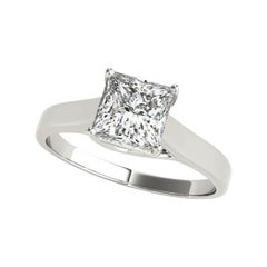 Anello con diamante solitario a traliccio da 1.53 carati certificato GIA