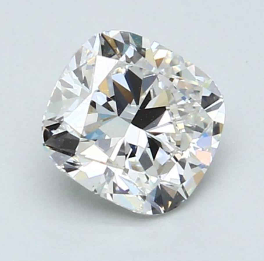 Gia Certified 1.53 Carat White Cushion Brilliant Cut Loose Natural Diamond In New Condition For Sale In חיפה, IL