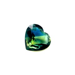 GIA Certified 1.53ct Bi Colour Australian Untreated Sapphire Yellow Blue Heart