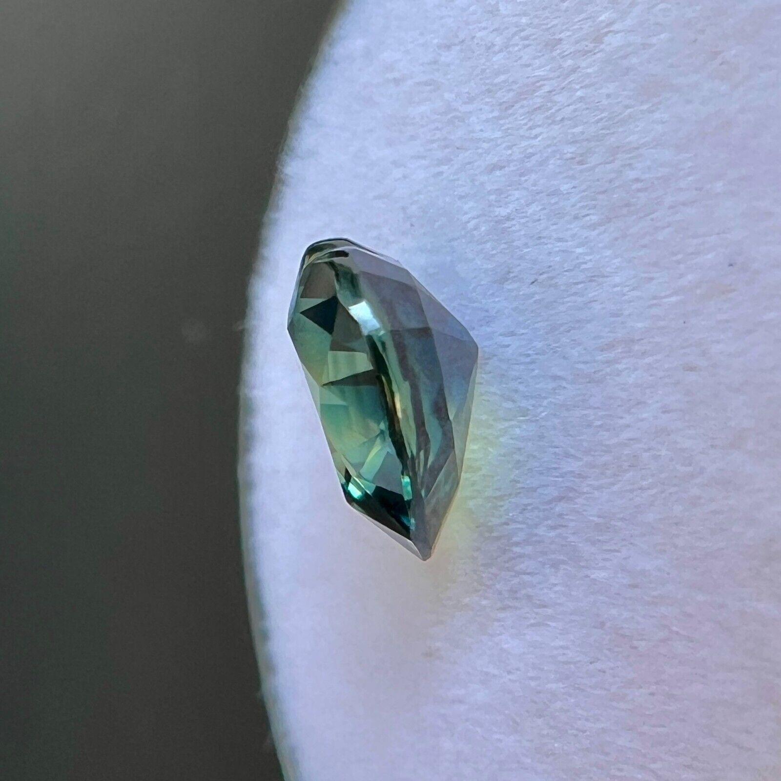GIA Certified 1.53ct Bi Colour Australian Untreated Sapphire Yellow Blue Heart en vente 2