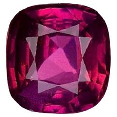 GIA Certified 1.53 Carat Purple Pink Natural Cushion Sapphire