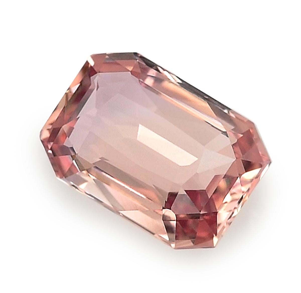 Mixed Cut Natural Unheated Padparadscha Sapphire 1.54 carats with GIA Report  For Sale