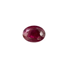 GIA Certificato 1.55 Carati Burma Senza Calore Taglio Ovale Naturale Rubino