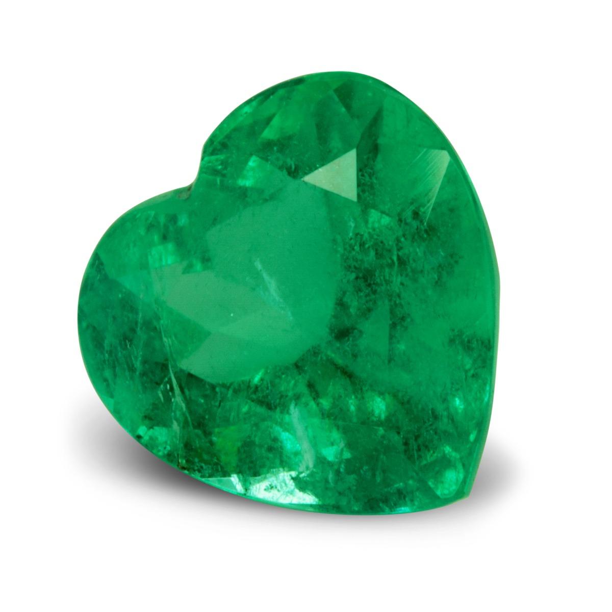 Brilliant Cut GIA Certified 1.55 Carat Natural Colombian Emerald  For Sale
