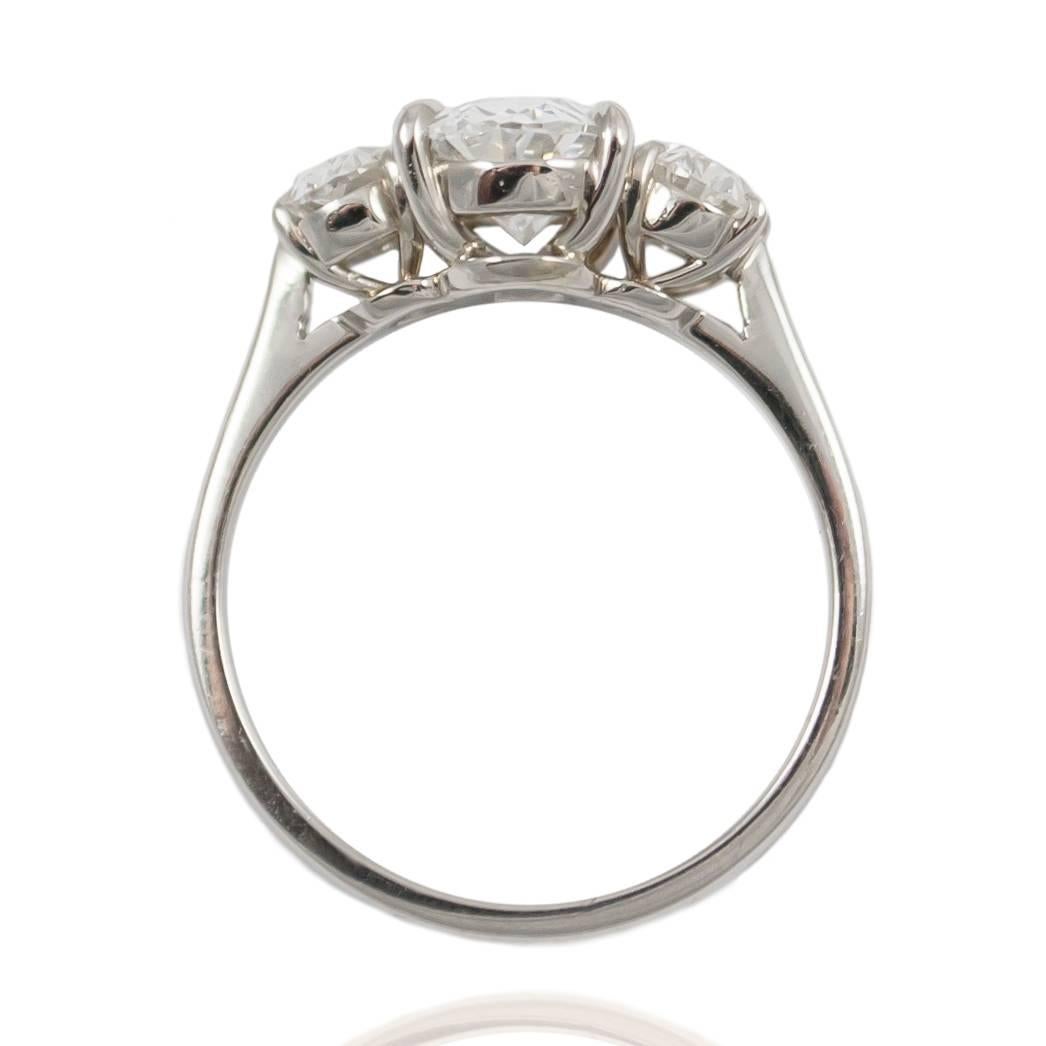 oval diamond ring with side stones