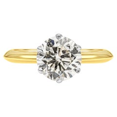 GIA Certified 1.55 Carat Round Diamond Solitaire Engagement Ring