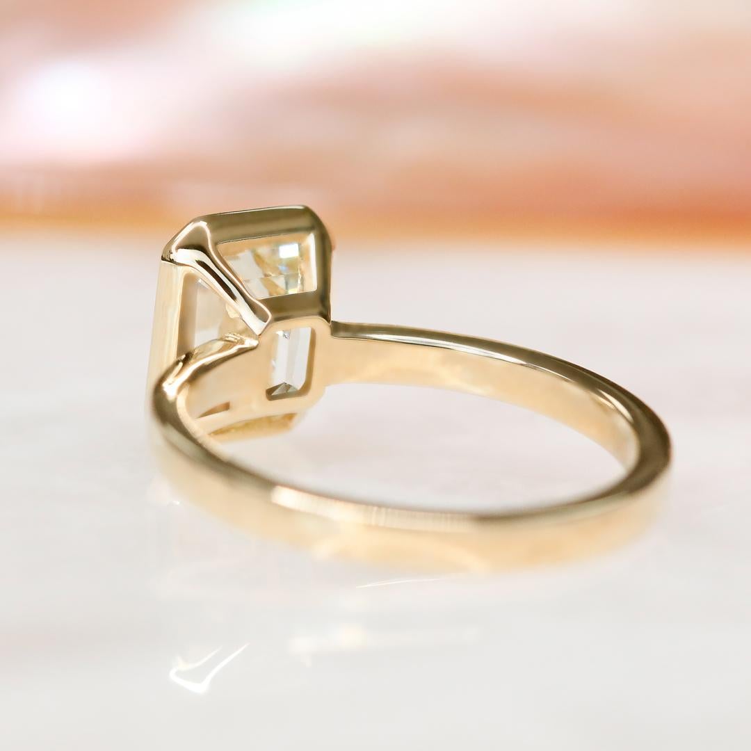 art deco bezel ring