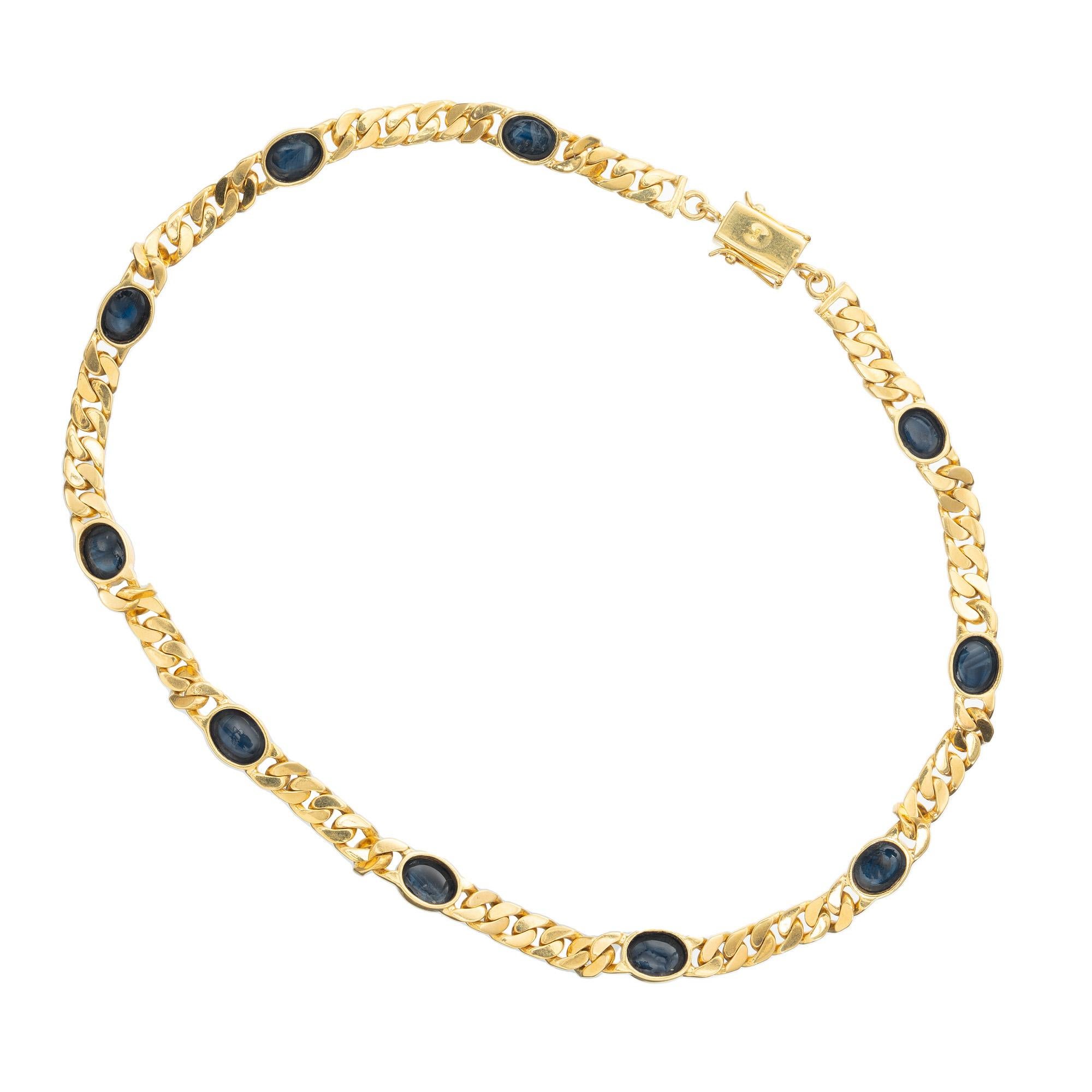 cabochon sapphire necklace
