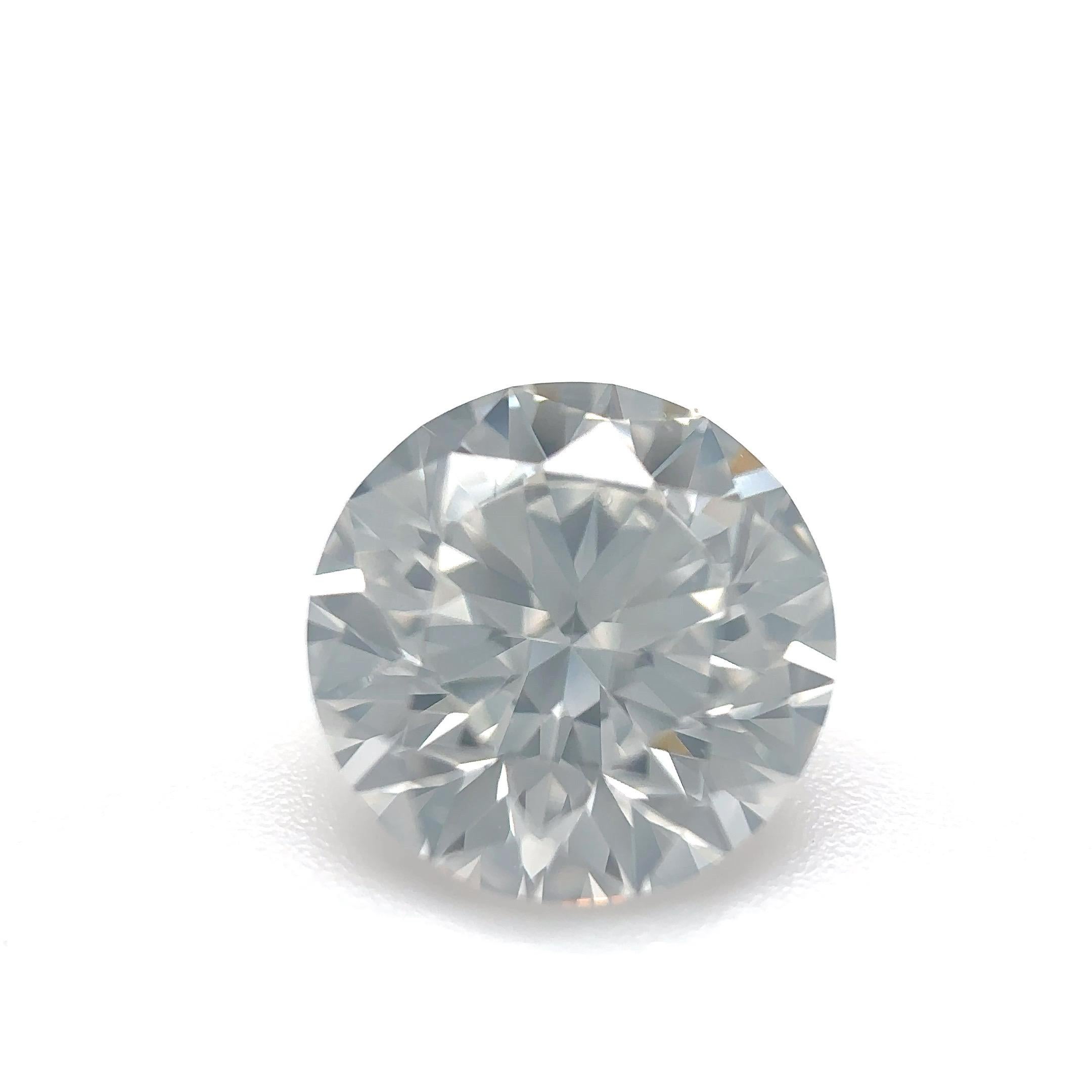 Diamant naturel brillant rond de 1,57 carat certifié par la GIA (bagues de fiançailles) Unisexe en vente
