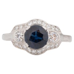 Vintage GIA Certified 1.58 Carat Diamond Engagement Ring