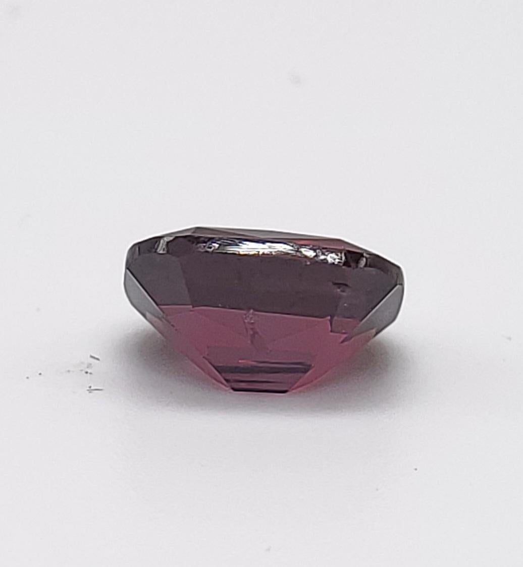 This pretty Purple-Red spinel Mixcut , weighs 1.58 carats and would make a beautiful 3-stone ring, though its shape lends itself to a variety of possibilities! It measures 7.60 x 6.17 x 4.14 millimeters, is eye clean, brilliant, and well-faceted,