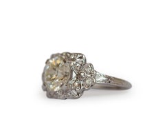 GIA Certified 1.68 Carat Diamond Platinum Engagement Ring