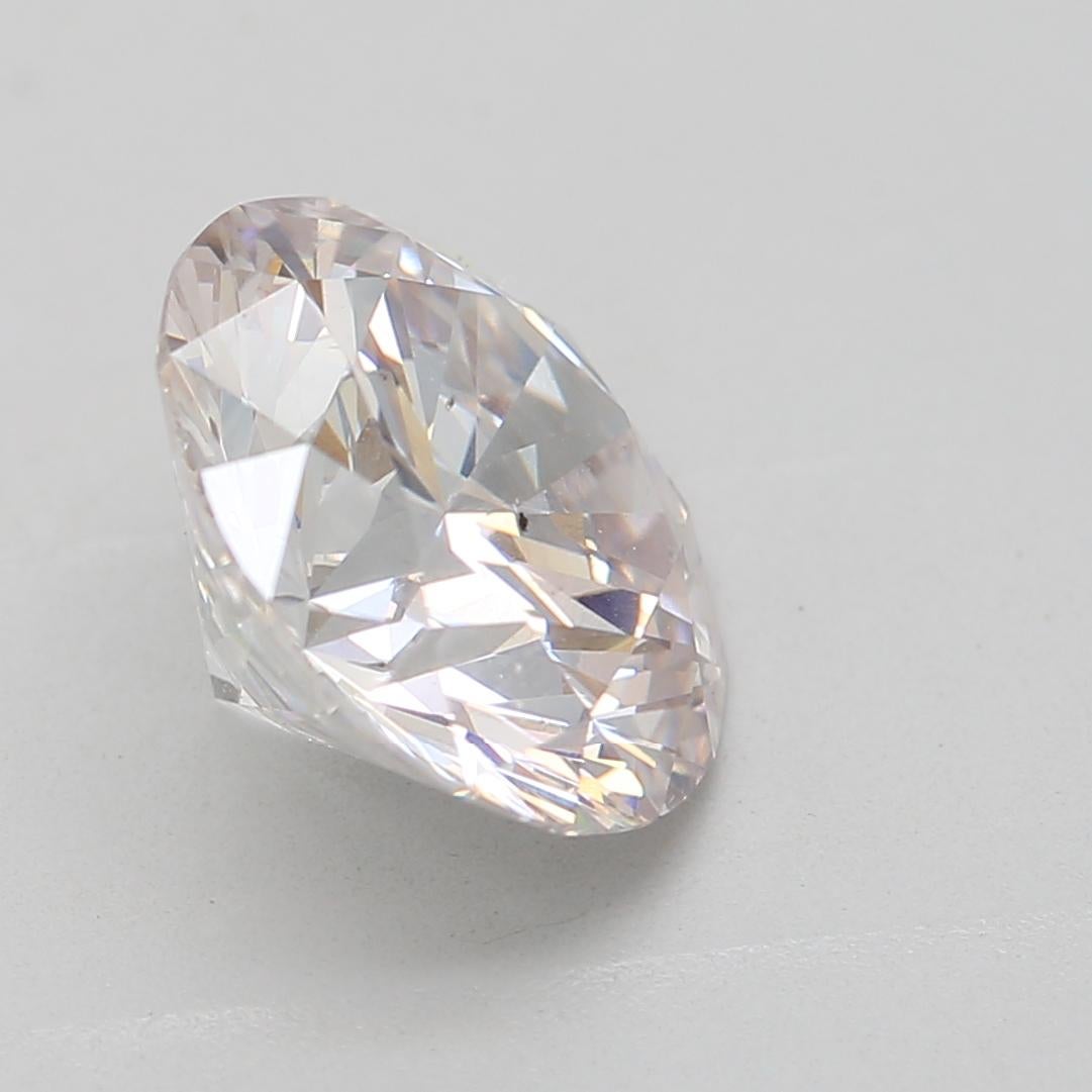 Women's or Men's GIA Certified 1.59 Carat Faint Pinkish Brown SI1 Clarity Diamond