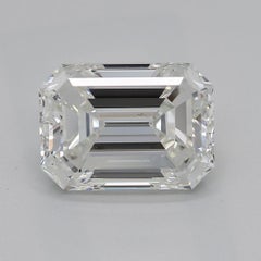 GIA Certified 1.5ct Emerald Cut Diamond Milgrain Halo Pendant Necklace