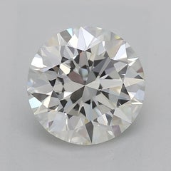 GIA Certified 1.5ct Round Diamond Engraved Medallion White Gold Pendant Necklace