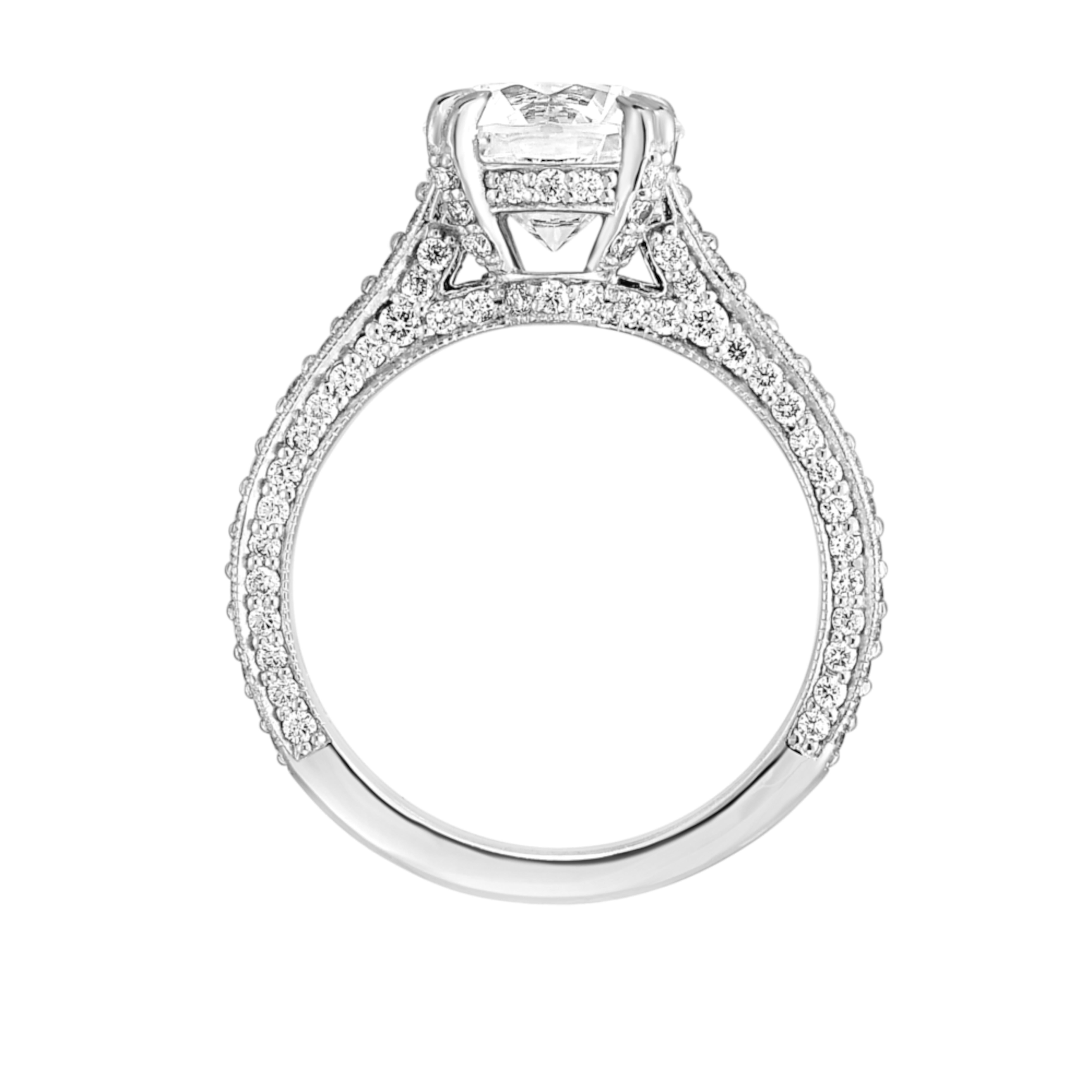 An exquisite 1.80-carat D color internally flawless round diamond, showcasing a stunning f color with exceptional clarity. This masterpiece features excellent polish and symmetry, ensuring it sparkles brilliantly from every angle. 

Set in a