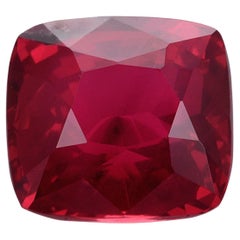 Rubí rojo natural de Mozambique sin calentar de 1,60 quilates con informe GIA / JupiterGem